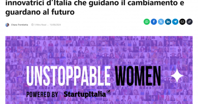 #UnstoppableWoman: gender gap e innovazione anche nel mondo dell’informazione in Italia. (E grazie StartupItalia)